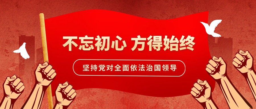 学习海报·习近平法治思想丨坚持党对全面依法治国的领导